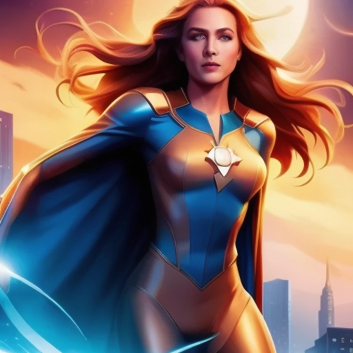 a female superhero